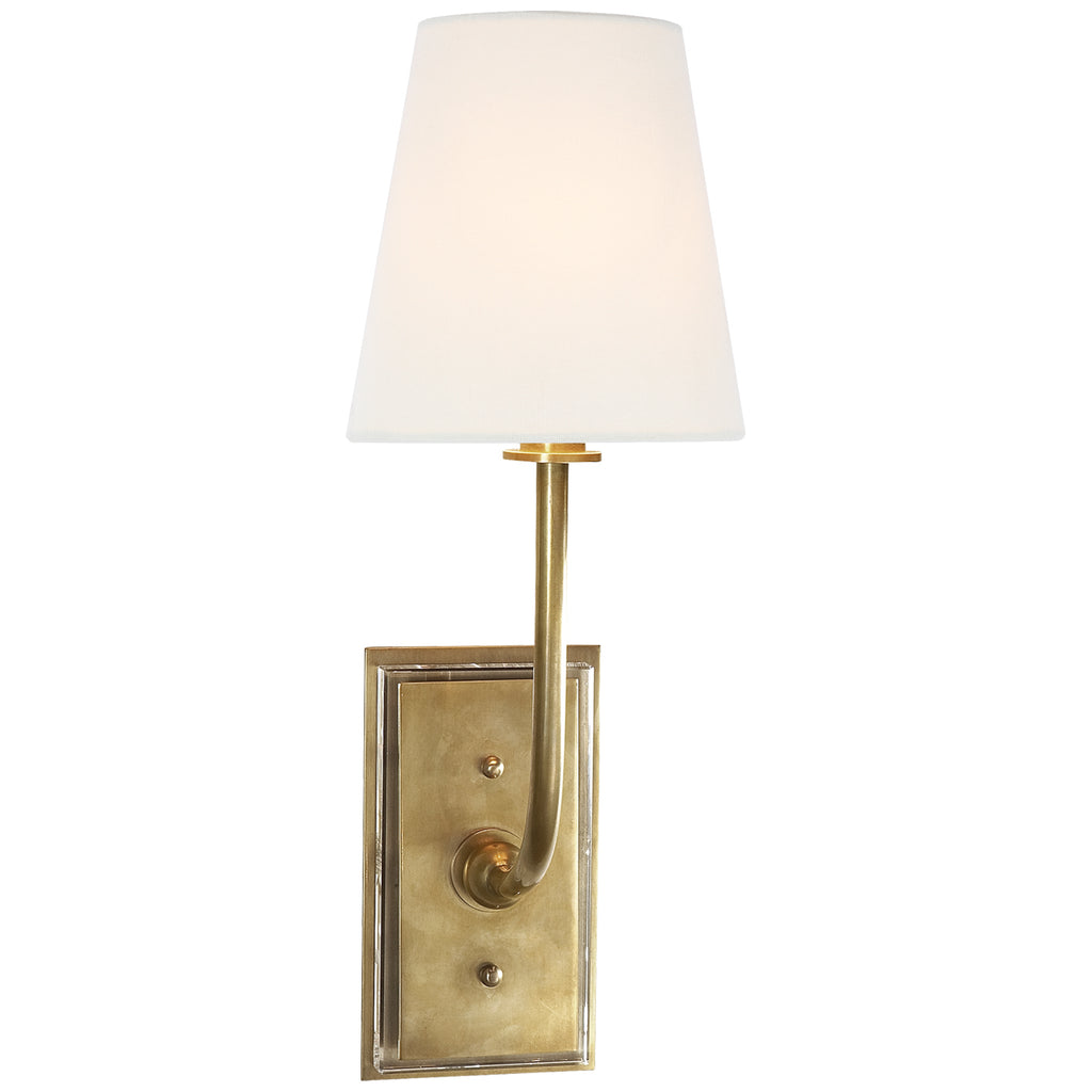 Visual Comfort Signature Canada - TOB 2190HAB-L - One Light Wall Sconce - Hulton - Hand-Rubbed Antique Brass