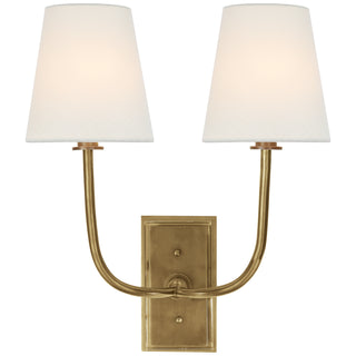 Visual Comfort Signature Canada - TOB 2191HAB-L - Two Light Wall Sconce - Hulton - Hand-Rubbed Antique Brass