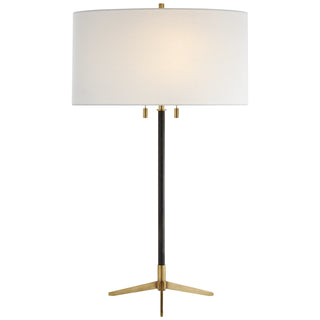 Visual Comfort Signature Canada - TOB 3194BZ/HAB-L - Two Light Table Lamp - Caron - Bronze with Antique Brass
