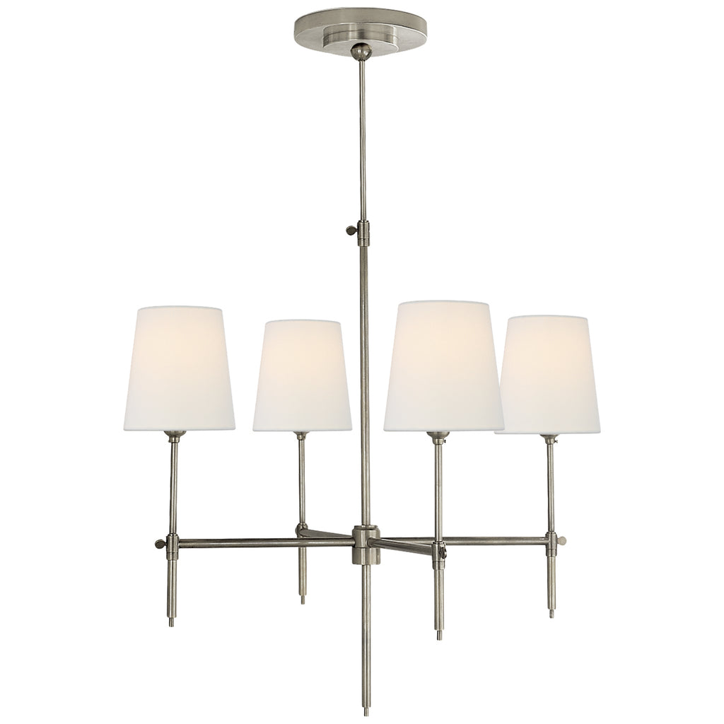 Visual Comfort Signature Canada - TOB 5002AN-L - Four Light Chandelier - Bryant - Antique Nickel