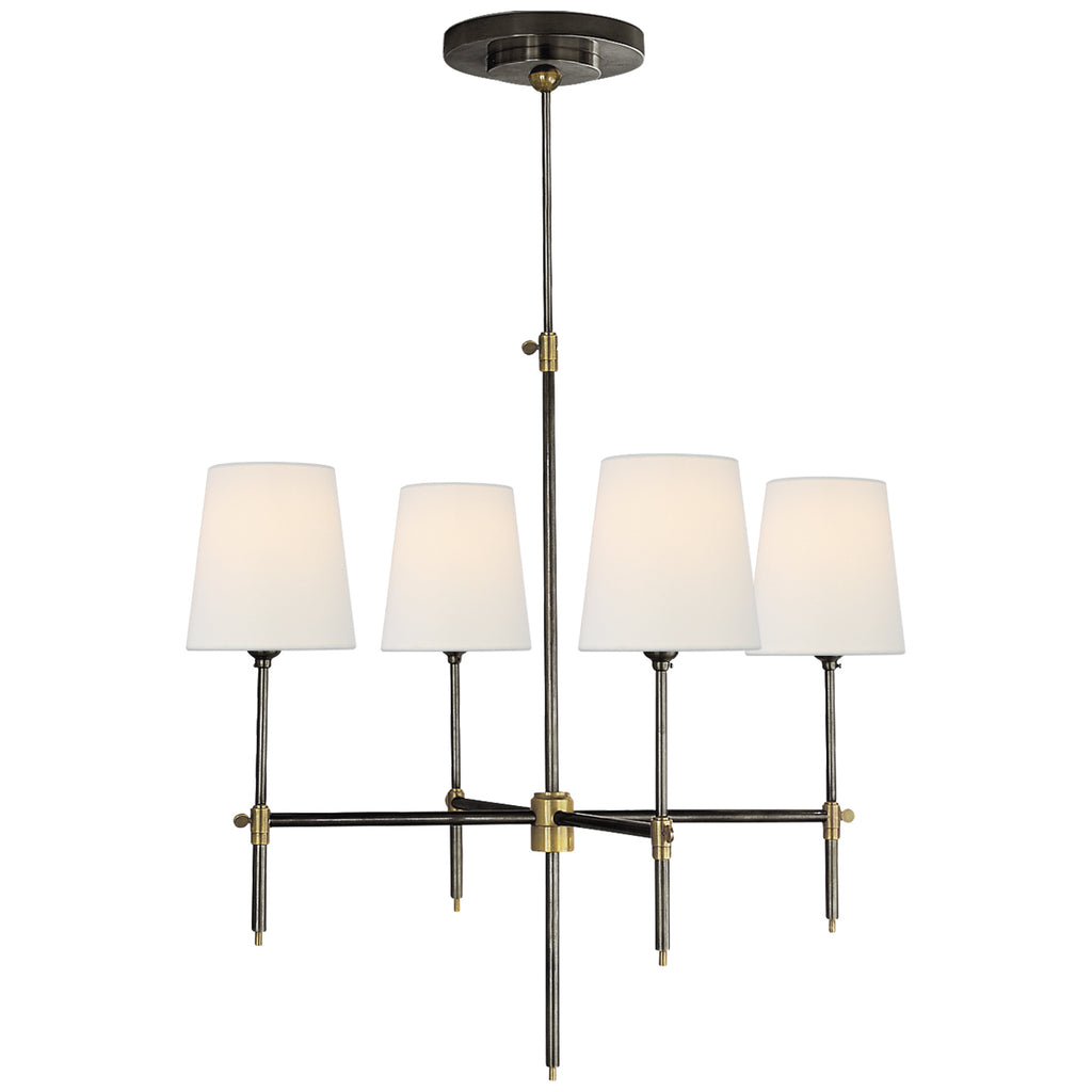 Visual Comfort Signature Canada - TOB 5002BZ/HAB-L - Four Light Chandelier - Bryant - Bronze and Hand-Rubbed Antique Brass