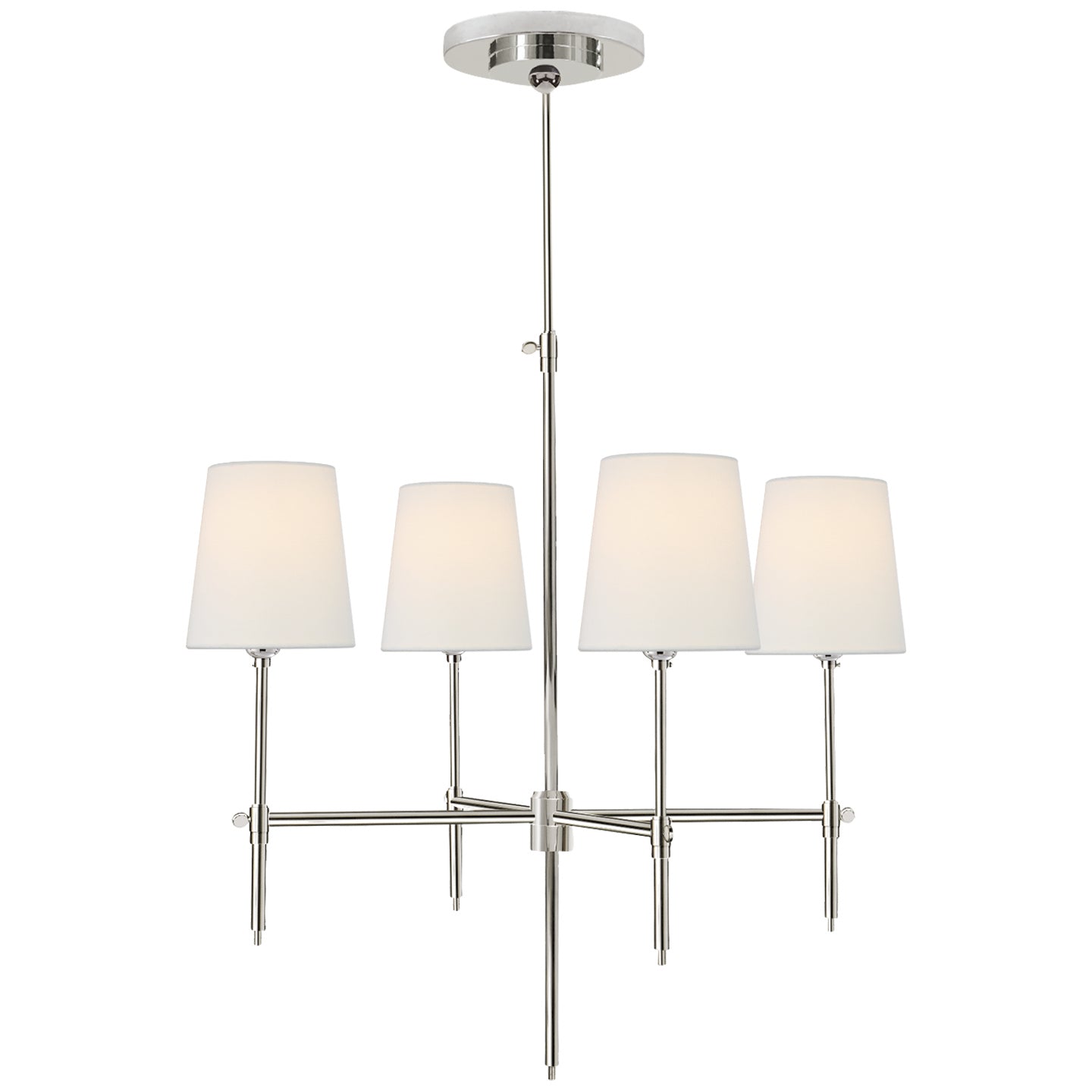 Visual Comfort Signature Canada - TOB 5002PN-L - Four Light Chandelier - Bryant - Polished Nickel