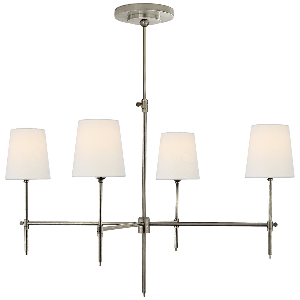 Visual Comfort Signature Canada - TOB 5003AN-L - Four Light Chandelier - Bryant - Antique Nickel