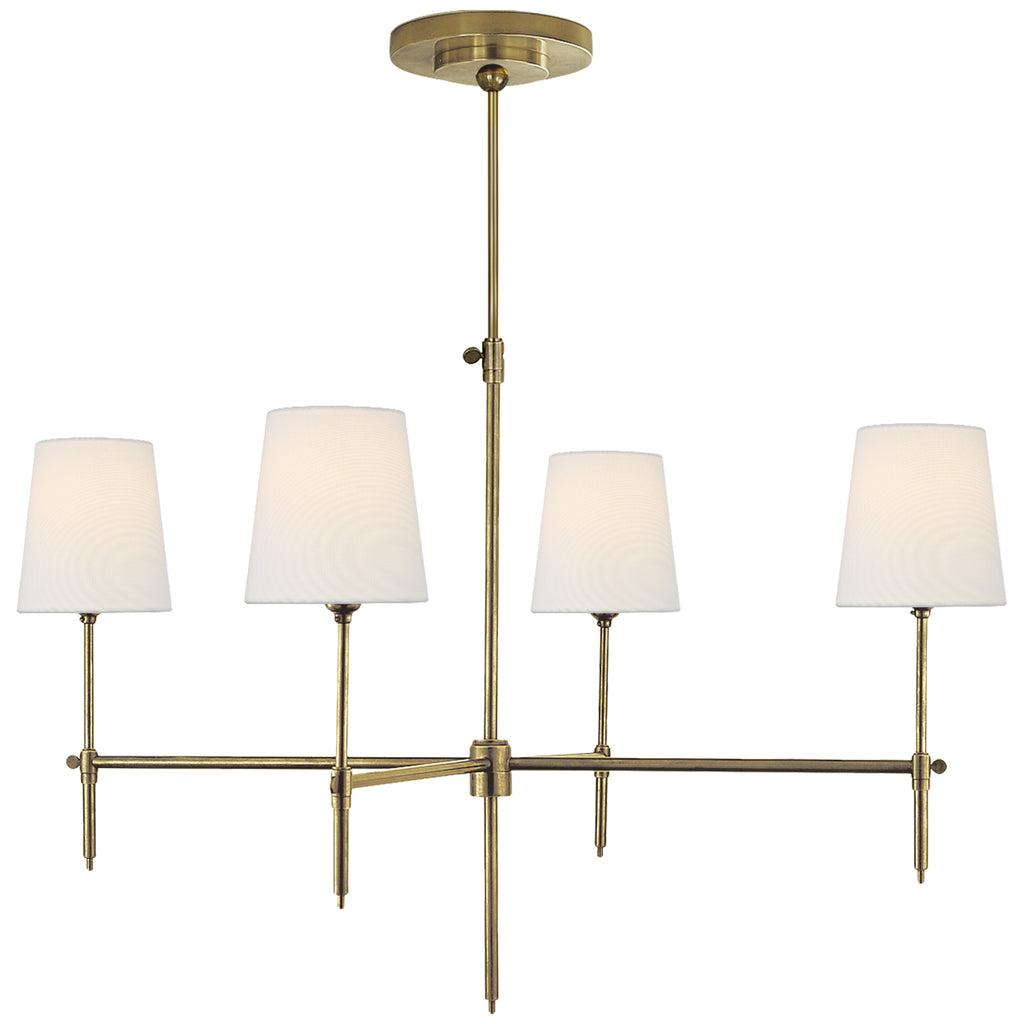 Visual Comfort Signature Canada - TOB 5003HAB-L - Four Light Chandelier - Bryant - Hand-Rubbed Antique Brass