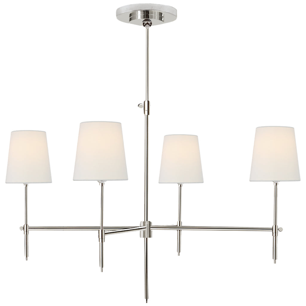 Visual Comfort Signature Canada - TOB 5003PN-L - Four Light Chandelier - Bryant - Polished Nickel