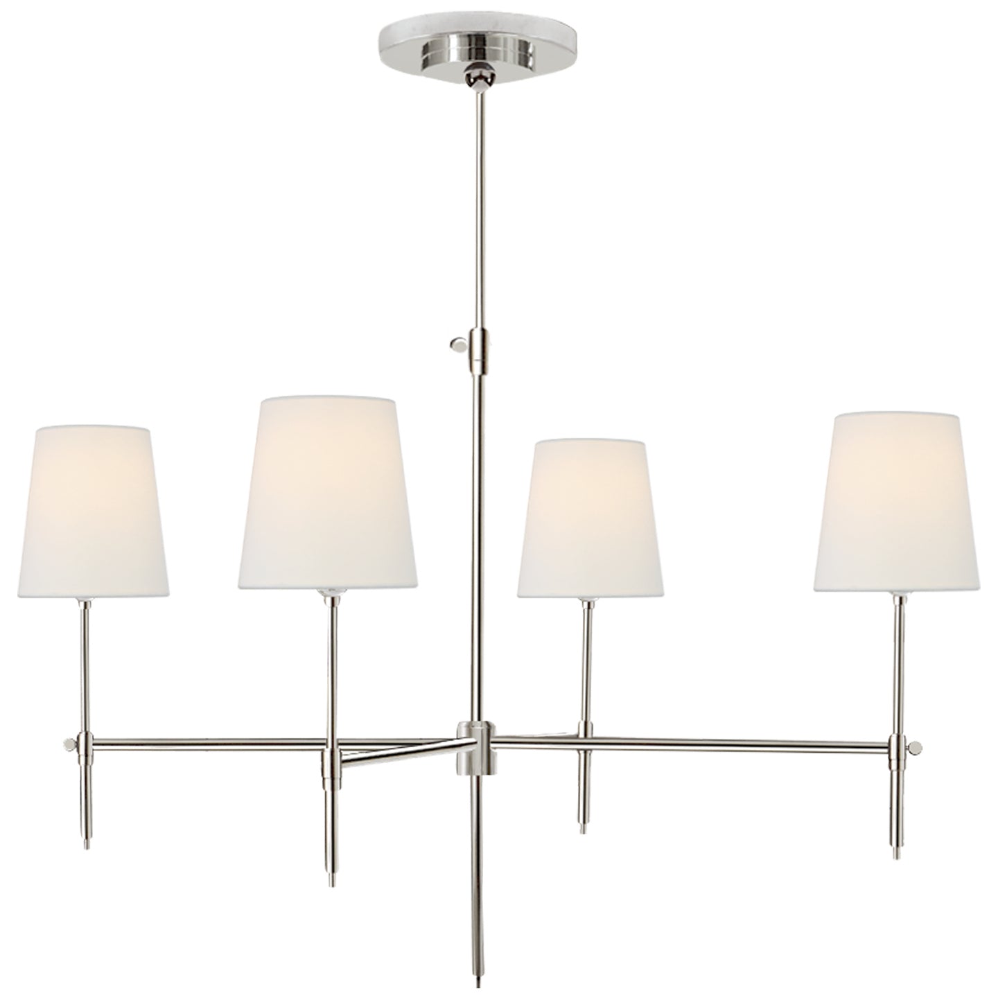 Visual Comfort Signature Canada - TOB 5003PN-L - Four Light Chandelier - Bryant - Polished Nickel