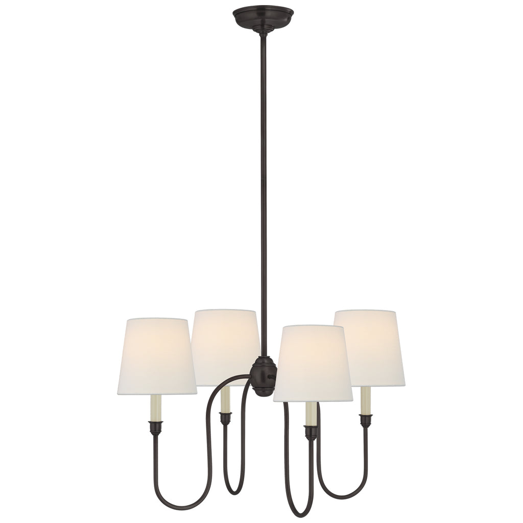 Visual Comfort Signature Canada - TOB 5007BZ-L - Four Light Chandelier - Vendome - Bronze