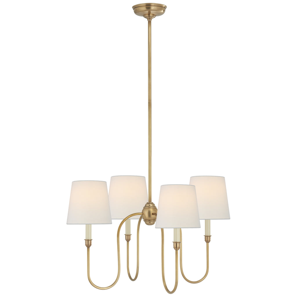 Visual Comfort Signature Canada - TOB 5007HAB-L - Four Light Chandelier - Vendome - Hand-Rubbed Antique Brass