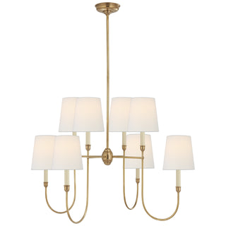 Visual Comfort Signature Canada - TOB 5008HAB-L - Eight Light Chandelier - Vendome - Hand-Rubbed Antique Brass