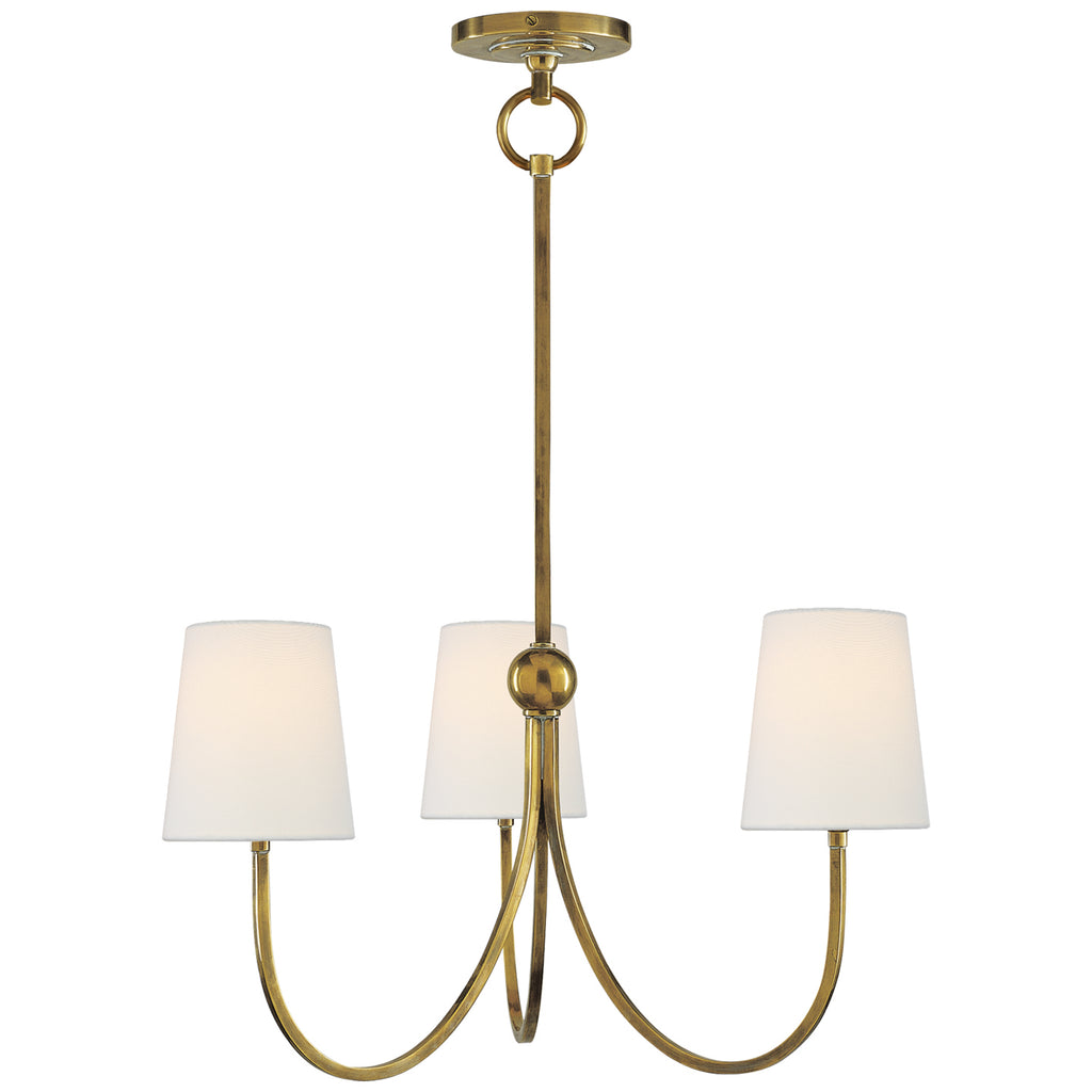 Visual Comfort Signature Canada - TOB 5009HAB-L - Three Light Chandelier - Reed - Hand-Rubbed Antique Brass