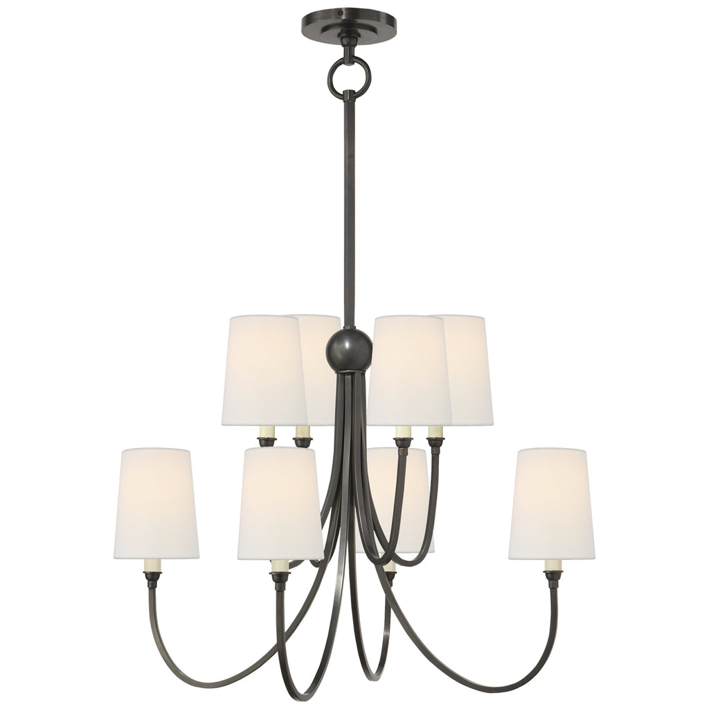 Visual Comfort Signature Canada - TOB 5010BZ-L - Eight Light Chandelier - Reed - Bronze