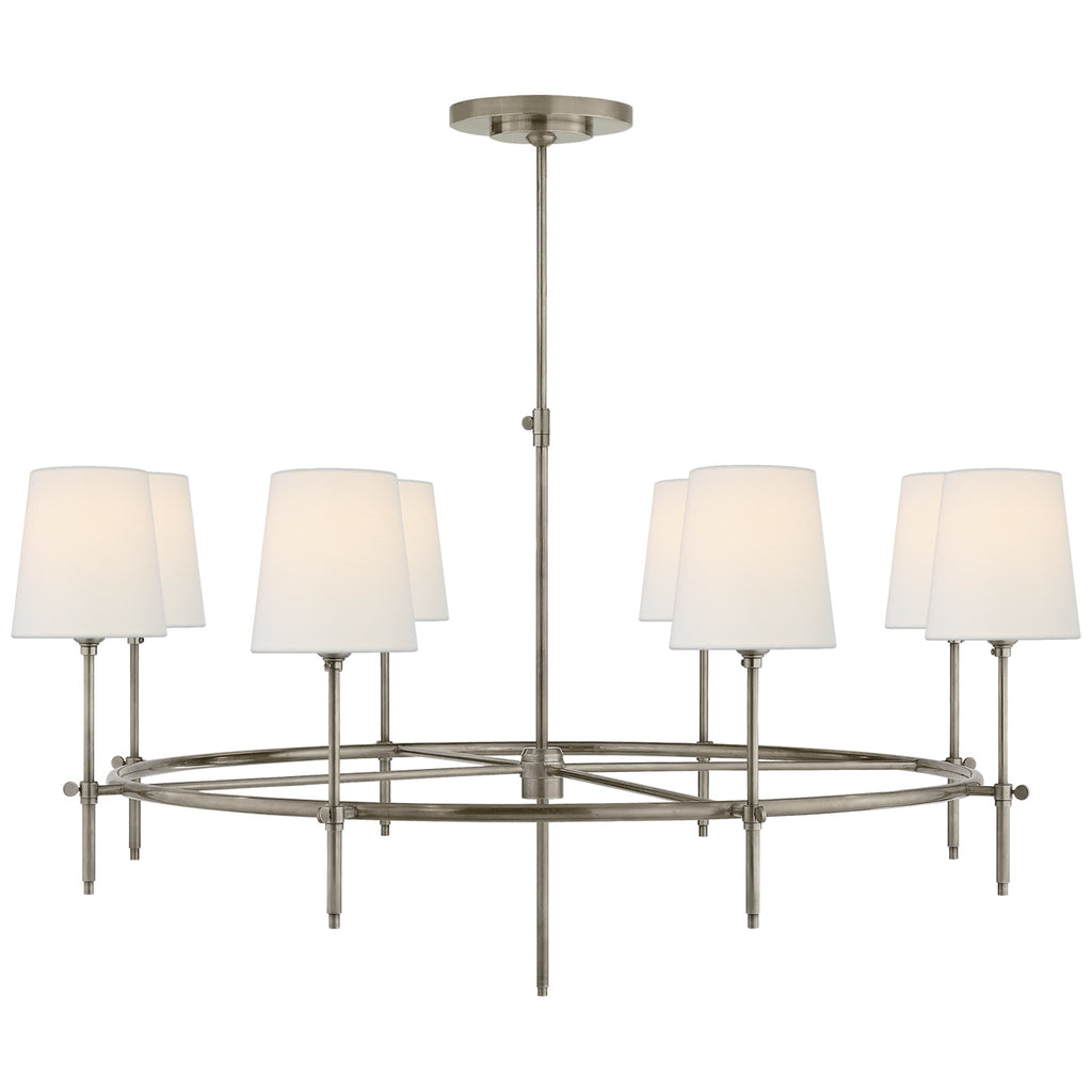 Visual Comfort Signature Canada - TOB 5024AN-L - Eight Light Chandelier - Bryant - Antique Nickel