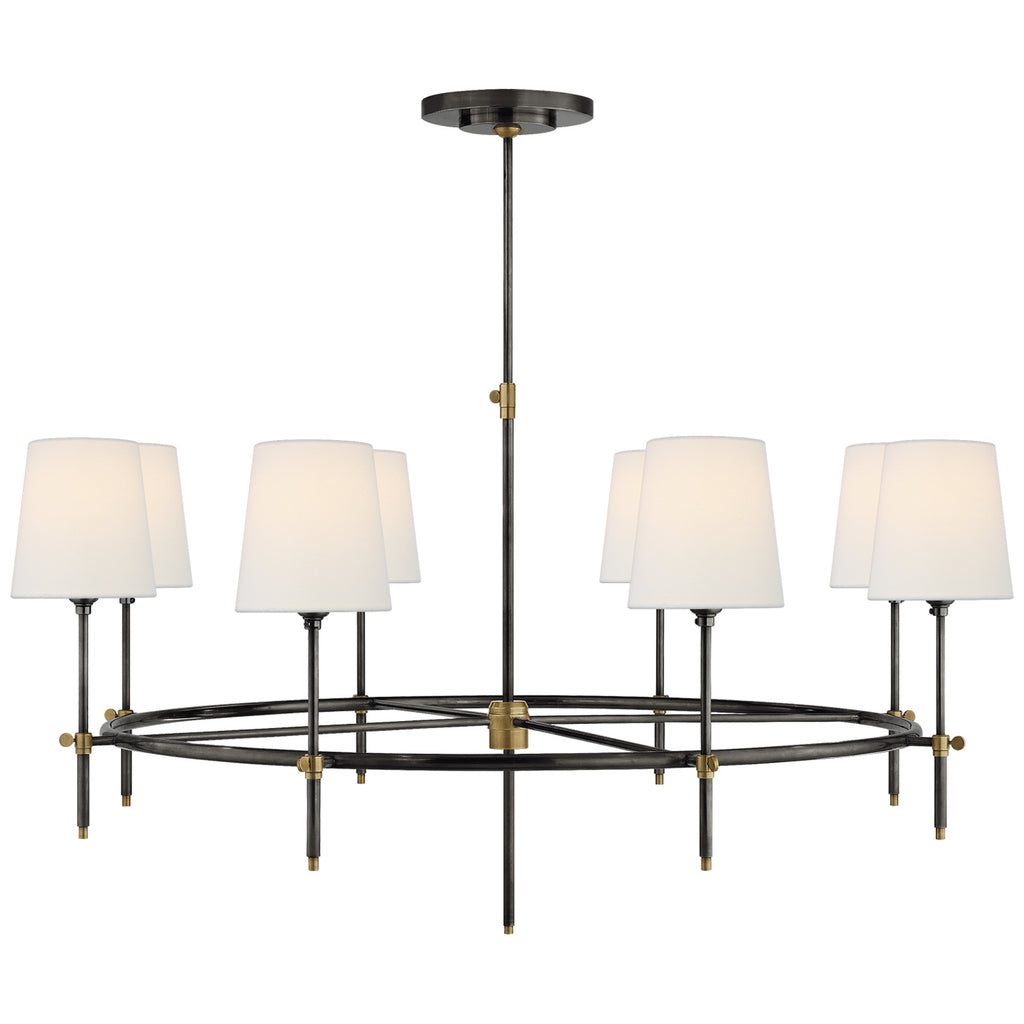 Visual Comfort Signature Canada - TOB 5024BZ/HAB-L - Eight Light Chandelier - Bryant - Bronze and Hand-Rubbed Antique Brass