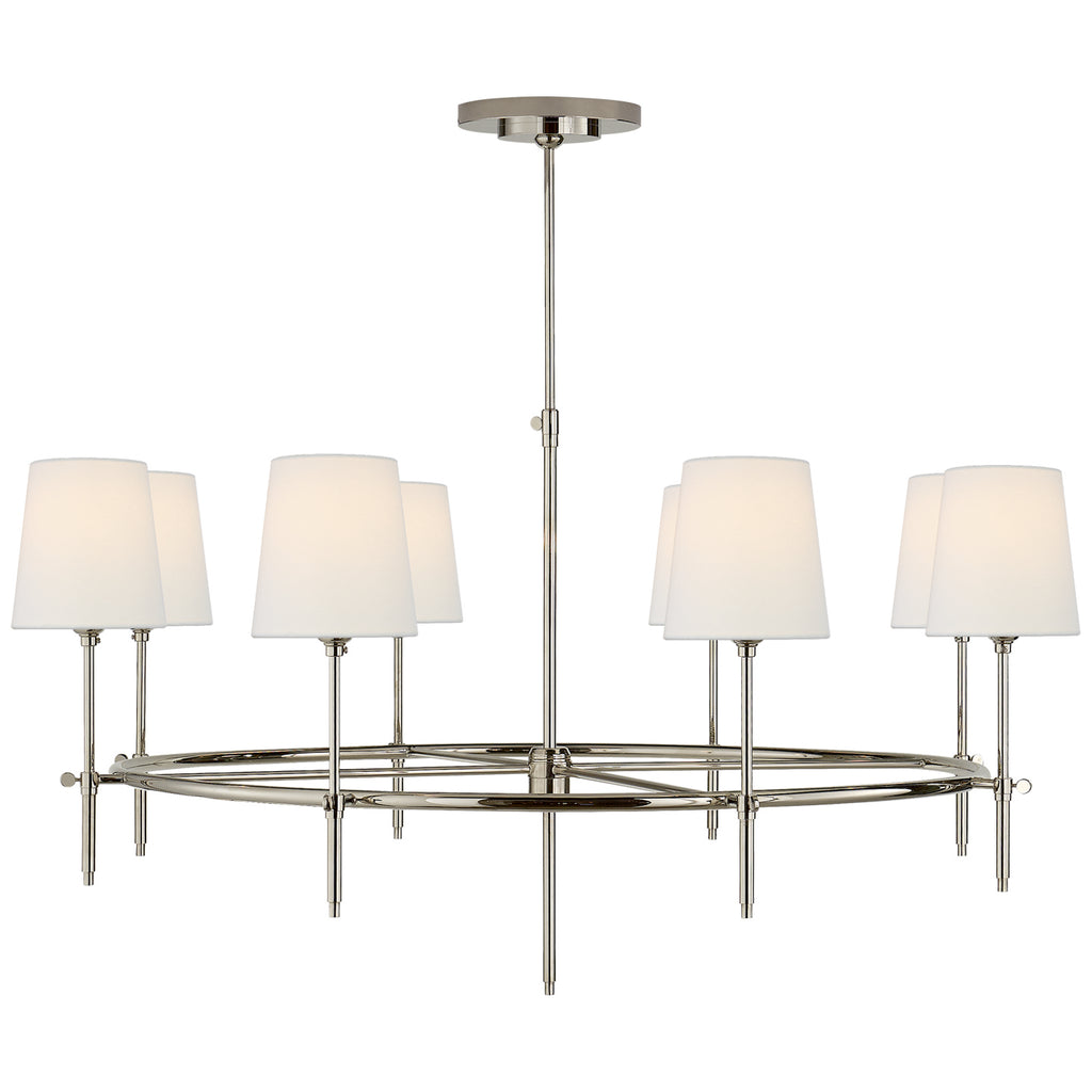 Visual Comfort Signature Canada - TOB 5024PN-L - Eight Light Chandelier - Bryant - Polished Nickel