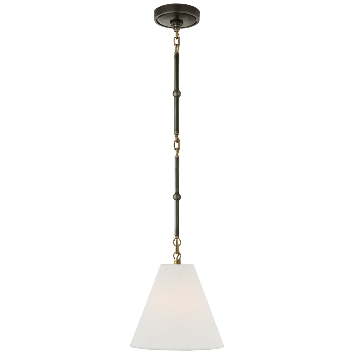 Visual Comfort Signature Canada - TOB 5089BZ/HAB-L - One Light Hanging Lantern - Goodman - Bronze with Antique Brass