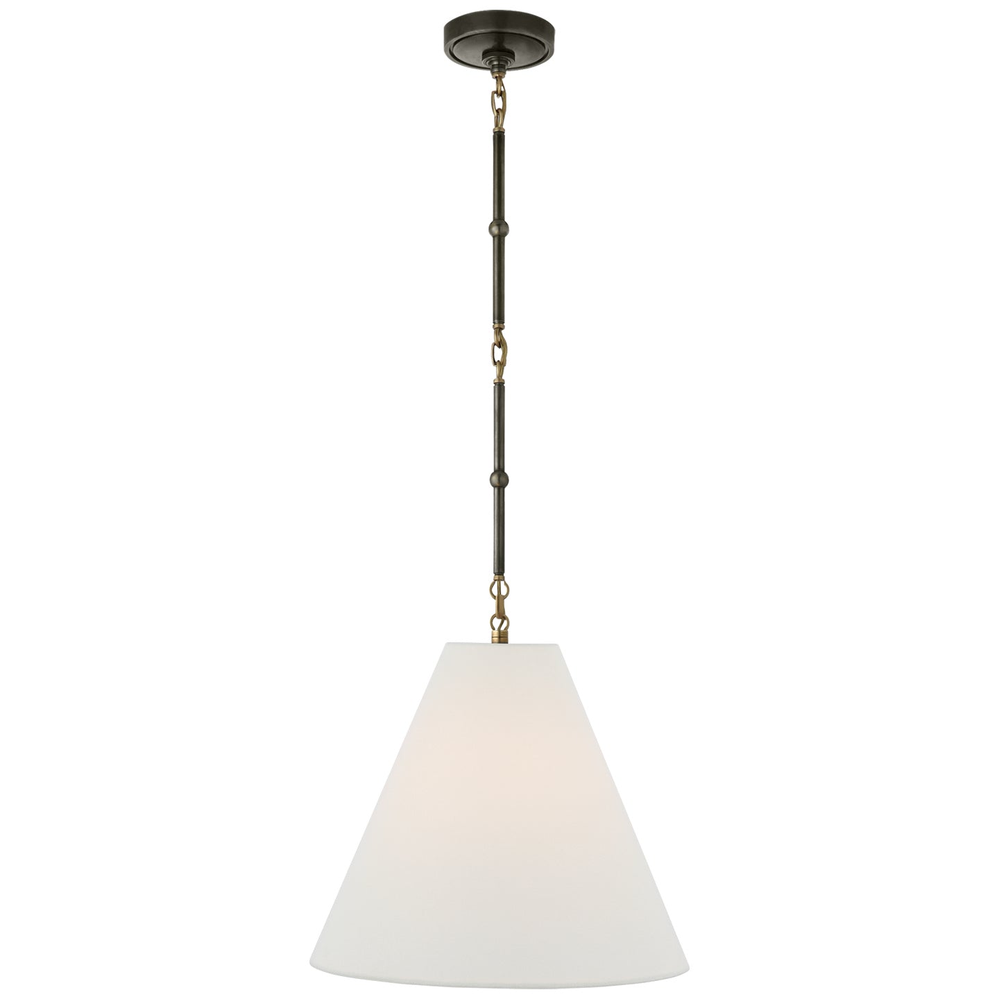 Visual Comfort Signature Canada - TOB 5090BZ/HAB-L - One Light Hanging Lantern - Goodman - Bronze with Antique Brass