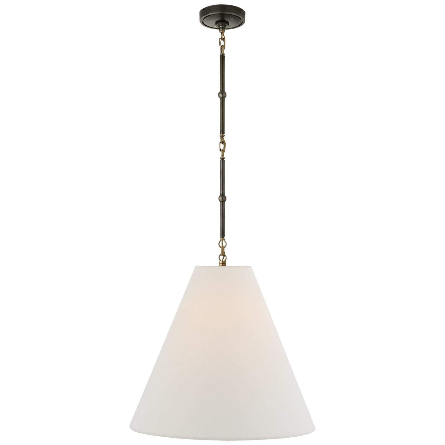 Visual Comfort Signature Canada - TOB 5091BZ/HAB-L - One Light Hanging Lantern - Goodman - Bronze with Antique Brass