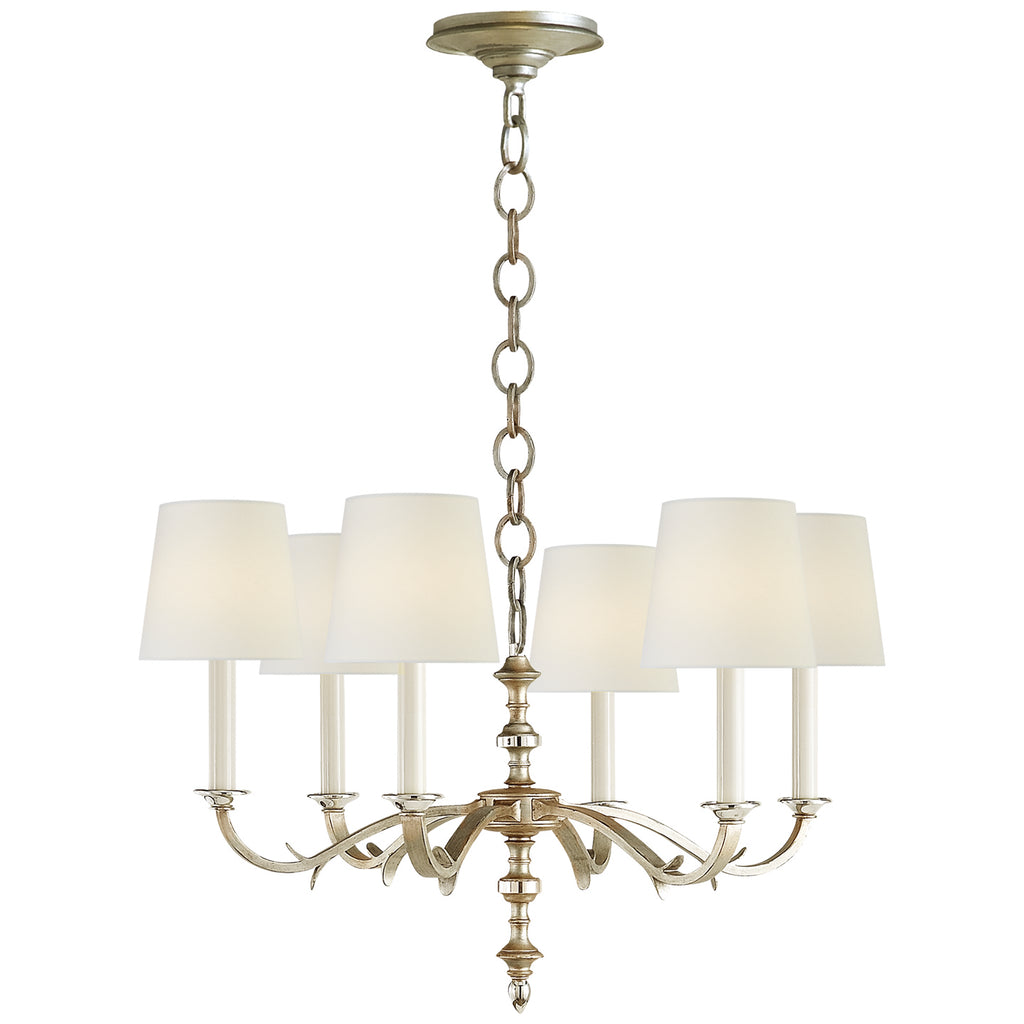 Visual Comfort Signature Canada - TOB 5119BSL-L - Six Light Chandelier - Channing - Burnished Silver Leaf
