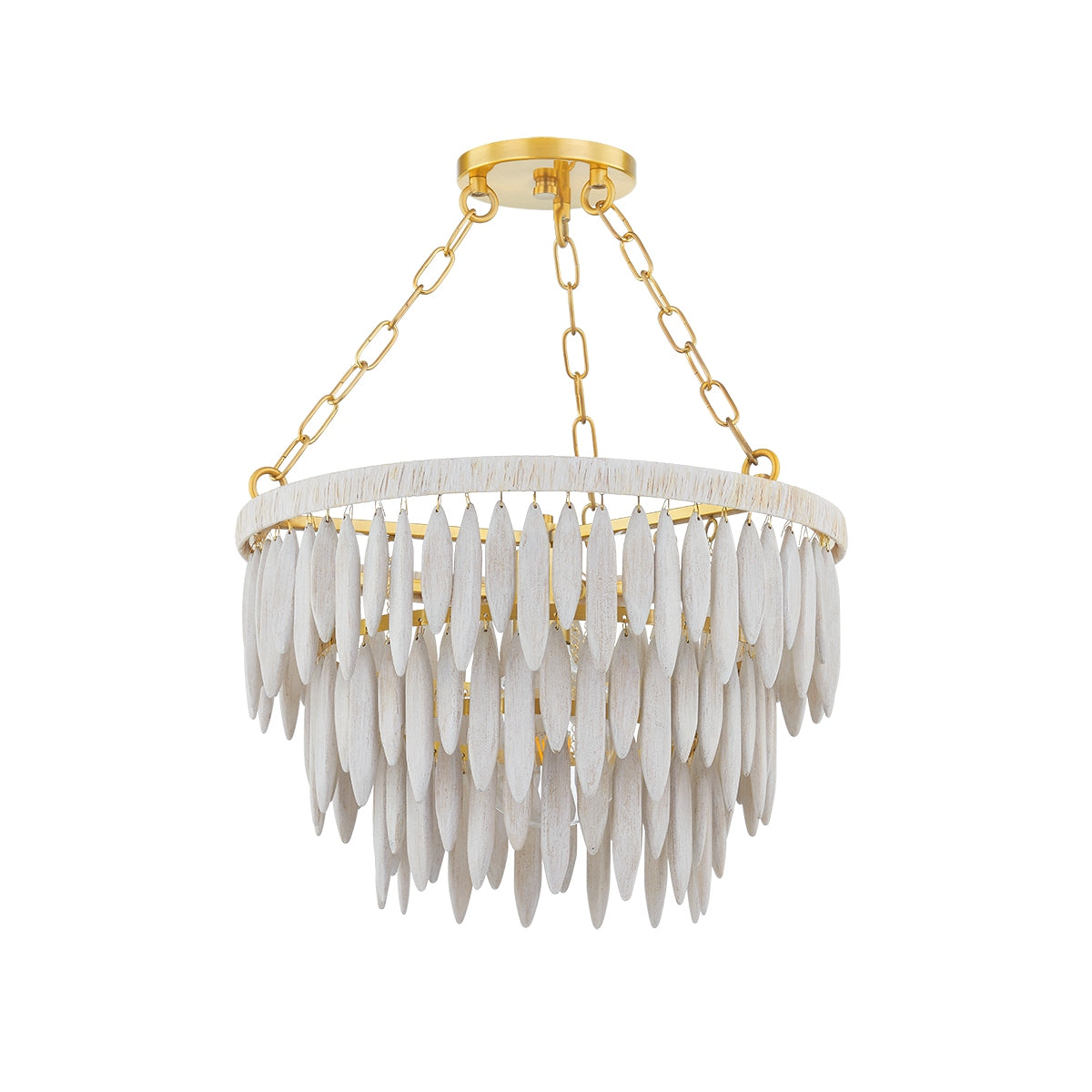 Mitzi Canada - H805701-AGB - One Light Pendant - Tiffany - Aged Brass/Textured Cream