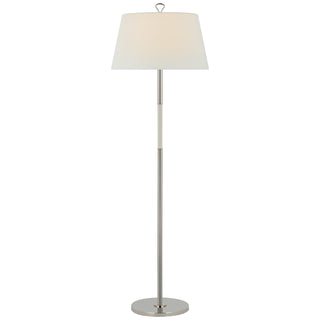 Visual Comfort Signature Canada - AL 1000PN/PAR-L - LED Floor Lamp - Griffin - Polished Nickel and Parchment Leather