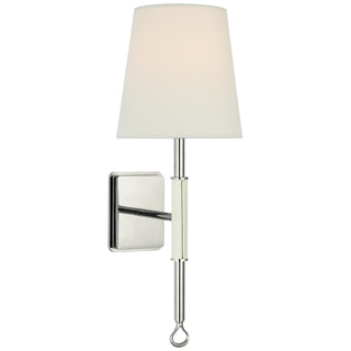 Visual Comfort Signature Canada - AL 2005PN/PAR-L - LED Wall Sconce - Griffin - Polished Nickel and Parchment Leather