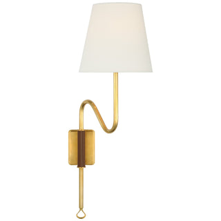 Visual Comfort Signature Canada - AL 2008HAB/SDL-L - LED Wall Sconce - Griffin - Hand-Rubbed Antique Brass and Saddle Leather
