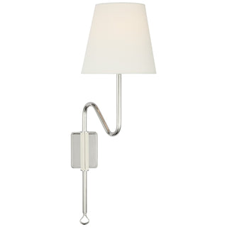 Visual Comfort Signature Canada - AL 2008PN/PAR-L - LED Wall Sconce - Griffin - Polished Nickel and Parchment Leather