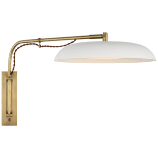 Visual Comfort Signature Canada - AL 2040HAB/WHT-WG - LED Wall Sconce - Cyrus - Hand-Rubbed Antique Brass and White