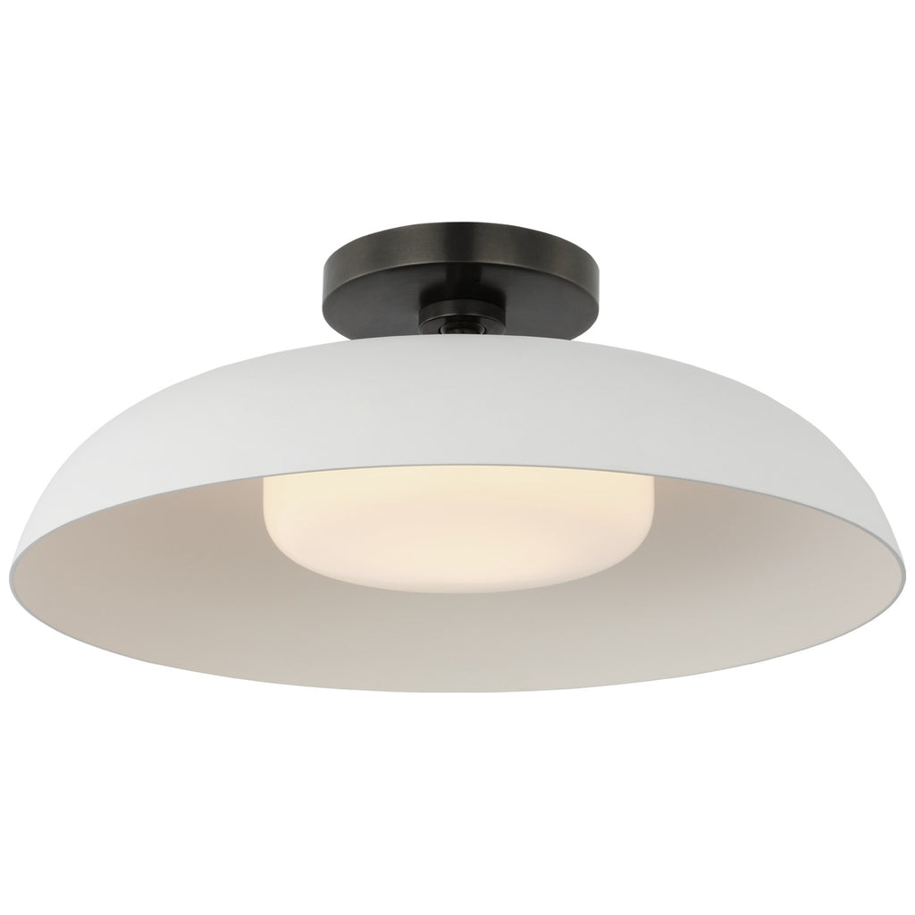 Visual Comfort Signature Canada - AL 4040BZ/WHT-WG - LED Flush Mount - Cyrus - Bronze and White