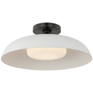 Visual Comfort Signature Canada - AL 4040BZ/WHT-WG - LED Flush Mount - Cyrus - Bronze and White