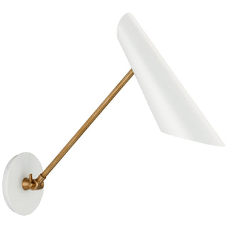 Visual Comfort Signature Canada - ARN 2412HAB-WHT - LED Wall Sconce - Franca - Hand-Rubbed Antique Brass