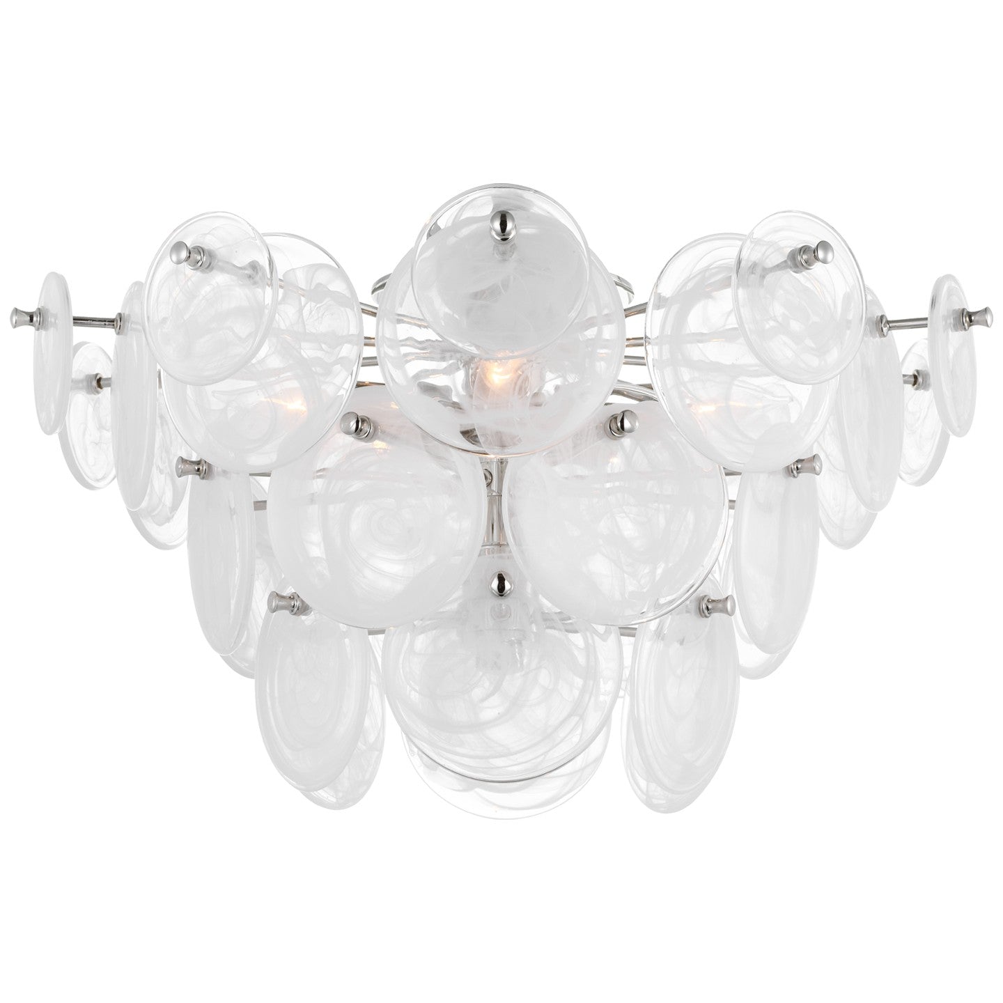 Visual Comfort Signature Canada - ARN 4451PN-WSG - LED Flush Mount - Loire - Polished Nickel
