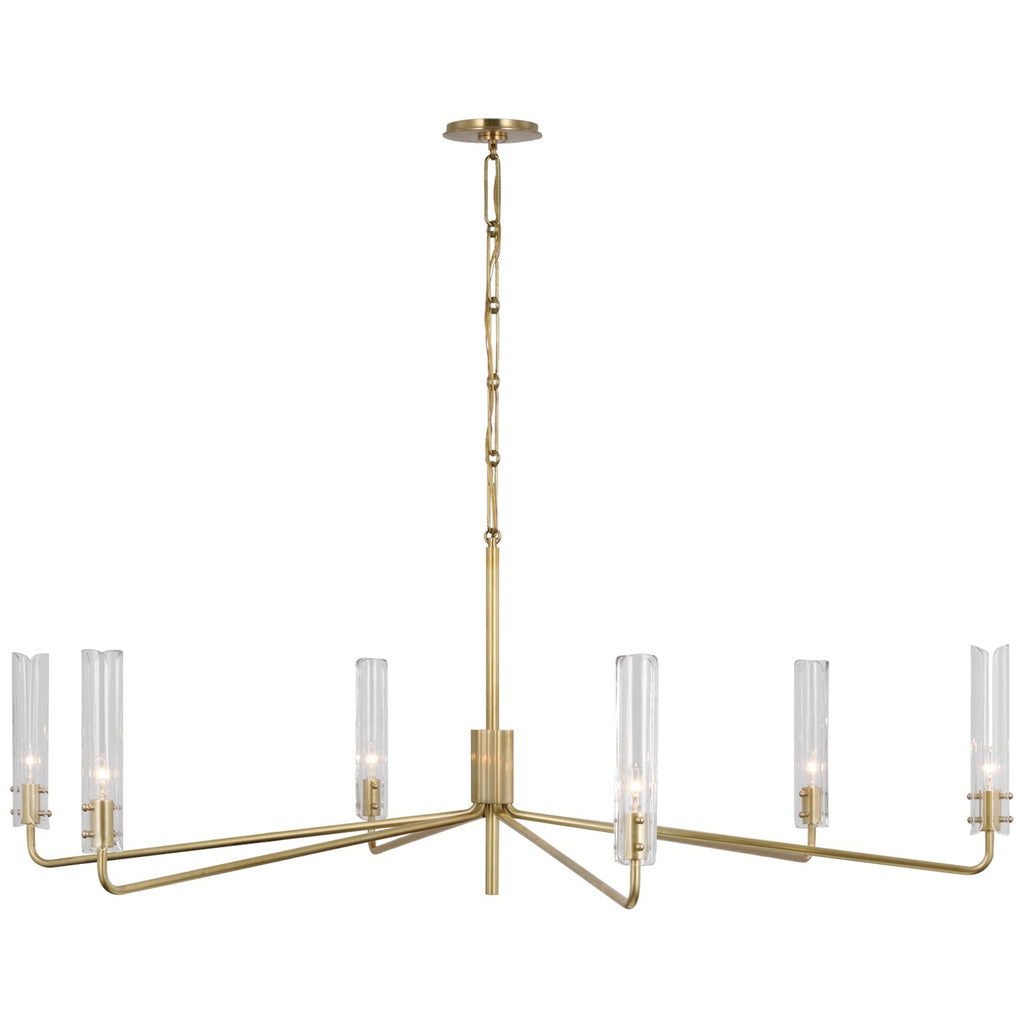 Visual Comfort Signature Canada - ARN 5485HAB-CG - LED Chandelier - Casoria - Hand-Rubbed Antique Brass