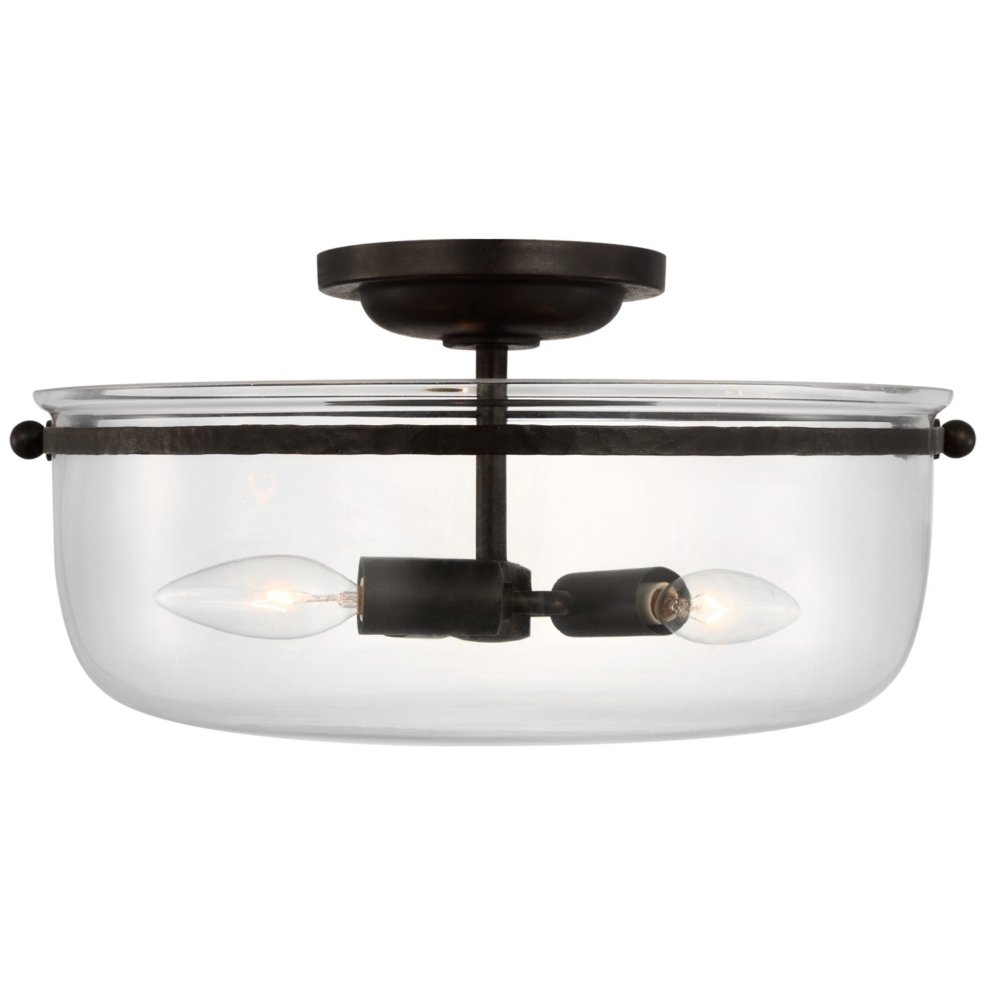 Visual Comfort Signature Canada - CHC 4269AI-CG - LED Semi-Flush Mount - Lorford - Aged Iron