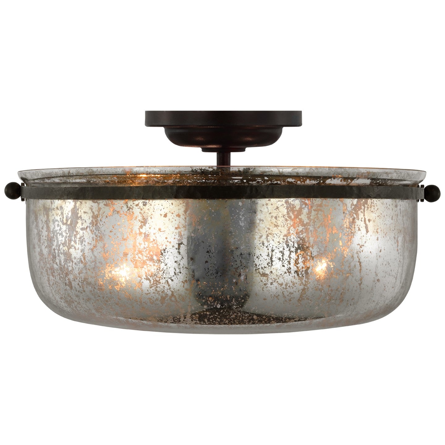 Visual Comfort Signature Canada - CHC 4269AI-MG - LED Semi-Flush Mount - Lorford - Aged Iron
