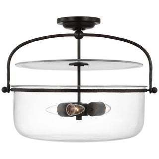 Lorford Three Light Semi-Flush Mount