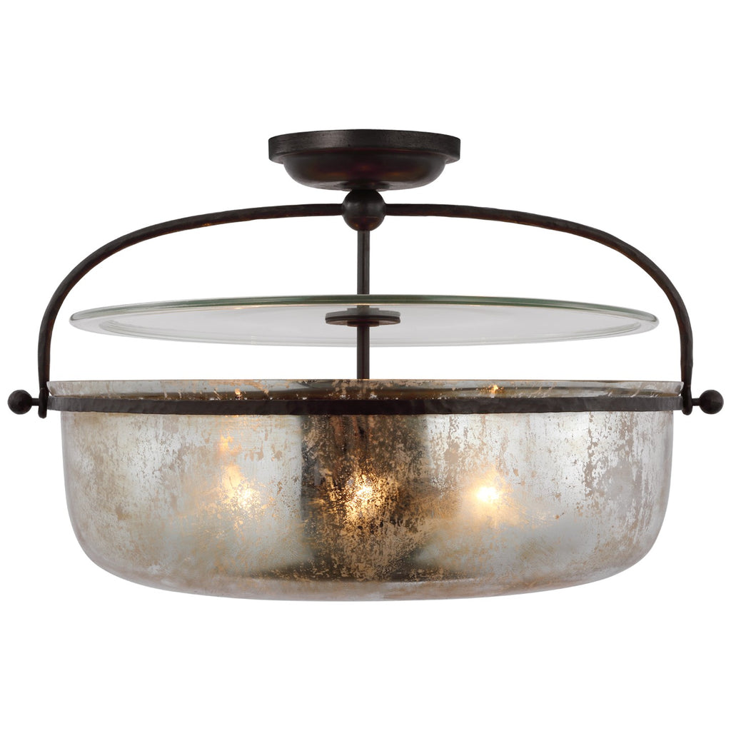 Visual Comfort Signature Canada - CHC 4272AI-MG - LED Semi-Flush Mount - Lorford - Aged Iron
