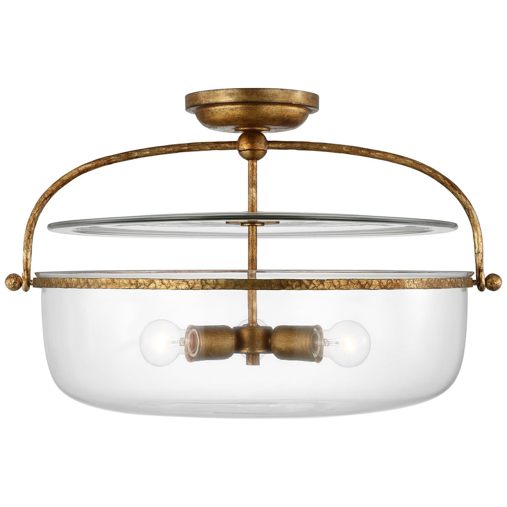 Visual Comfort Signature Canada - CHC 4272GI-CG - LED Semi-Flush Mount - Lorford - Gilded Iron