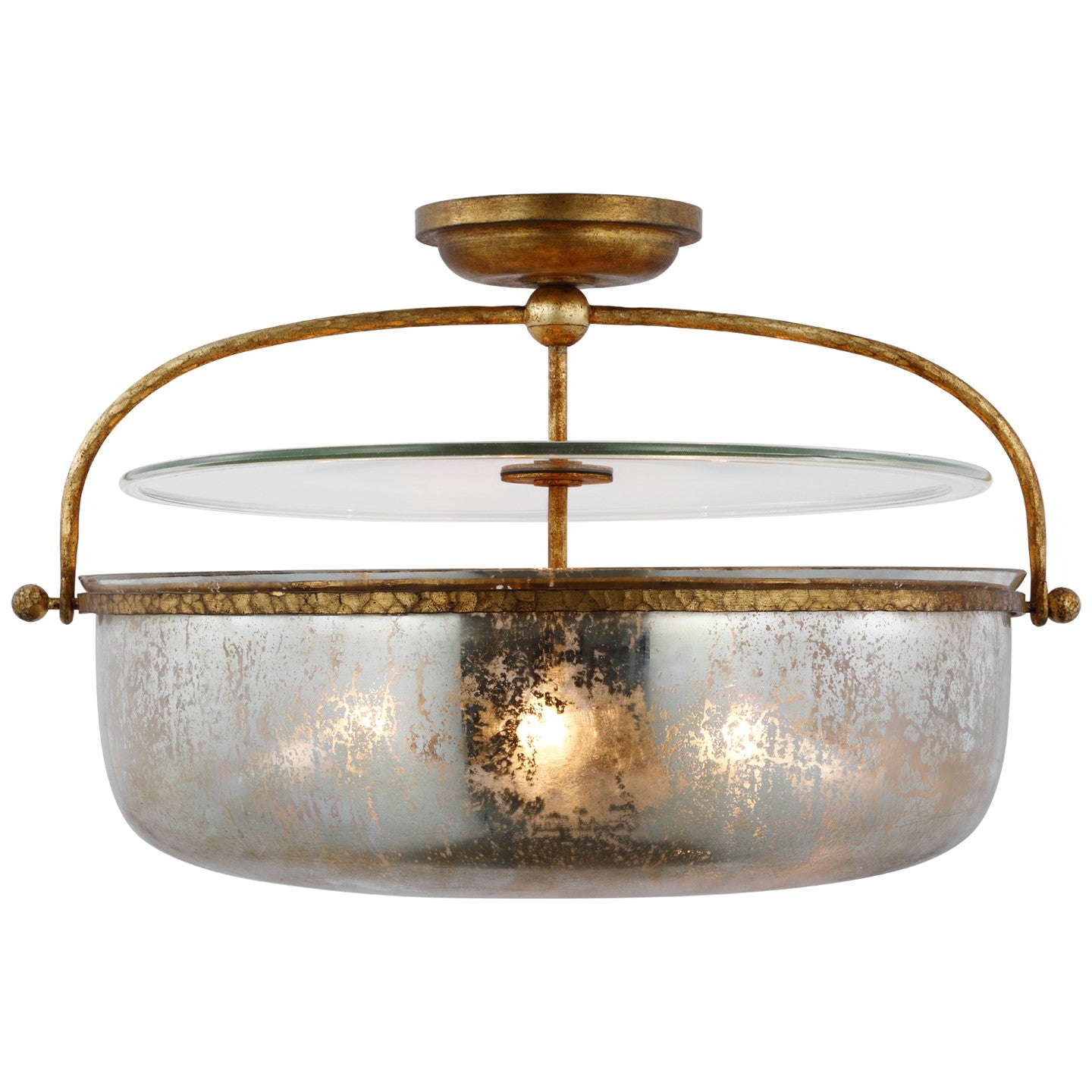 Visual Comfort Signature Canada - CHC 4272GI-MG - LED Semi-Flush Mount - Lorford - Gilded Iron