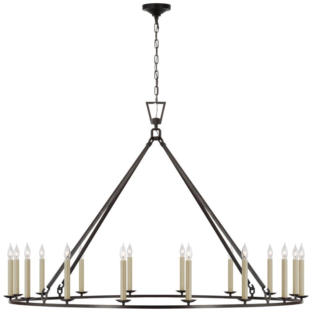 Visual Comfort Signature Canada - CHC 5275AI - LED Chandelier - Darlana Ring - Aged Iron