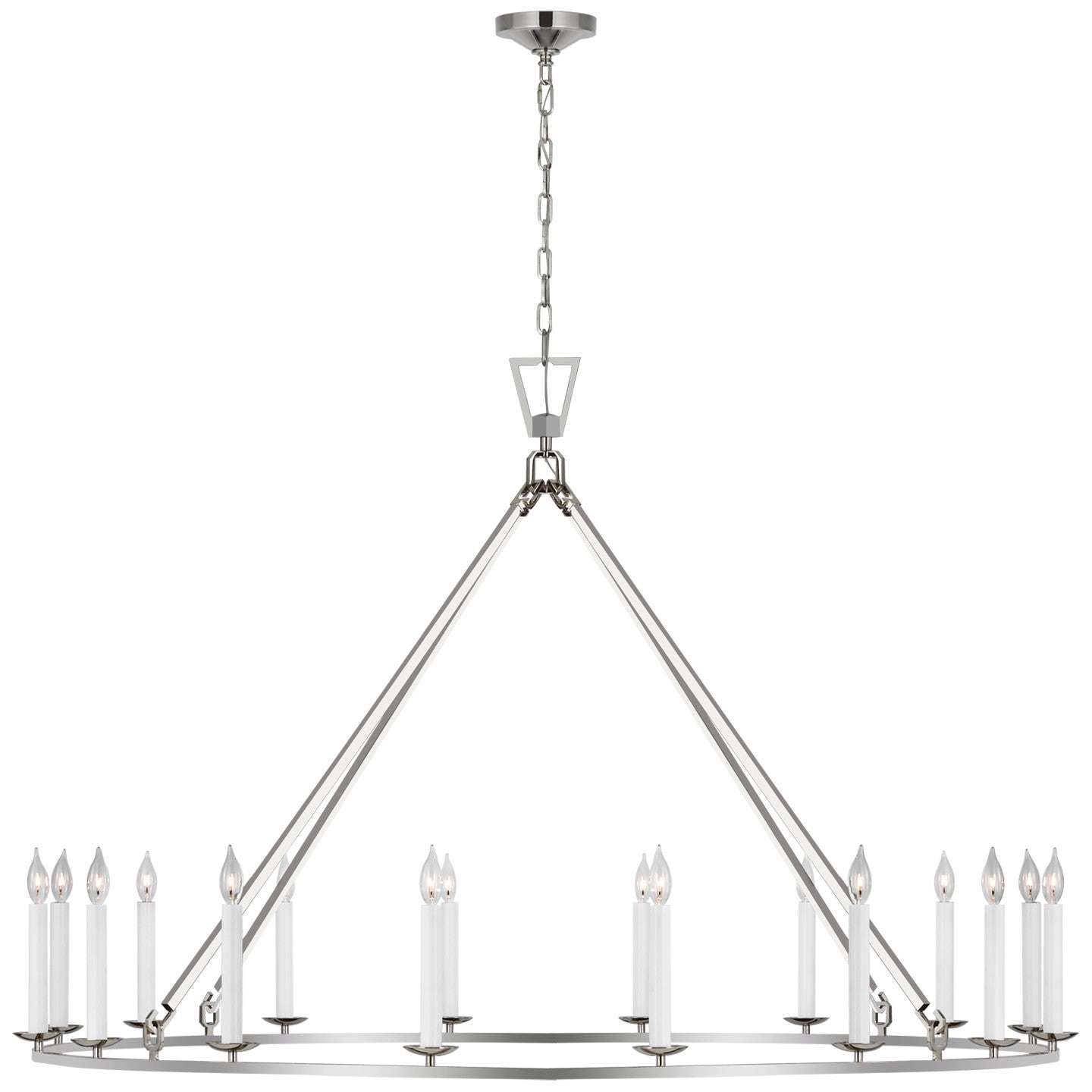 Visual Comfort Signature Canada - CHC 5275PN - LED Chandelier - Darlana Ring - Polished Nickel