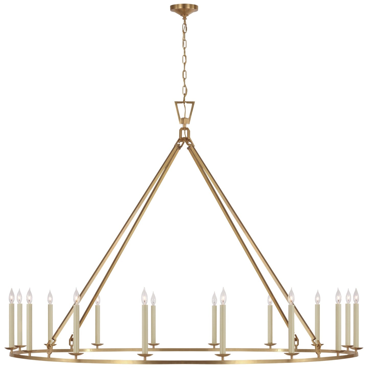 Visual Comfort Signature Canada - CHC 5276AB - LED Chandelier - Darlana Ring - Antique-Burnished Brass