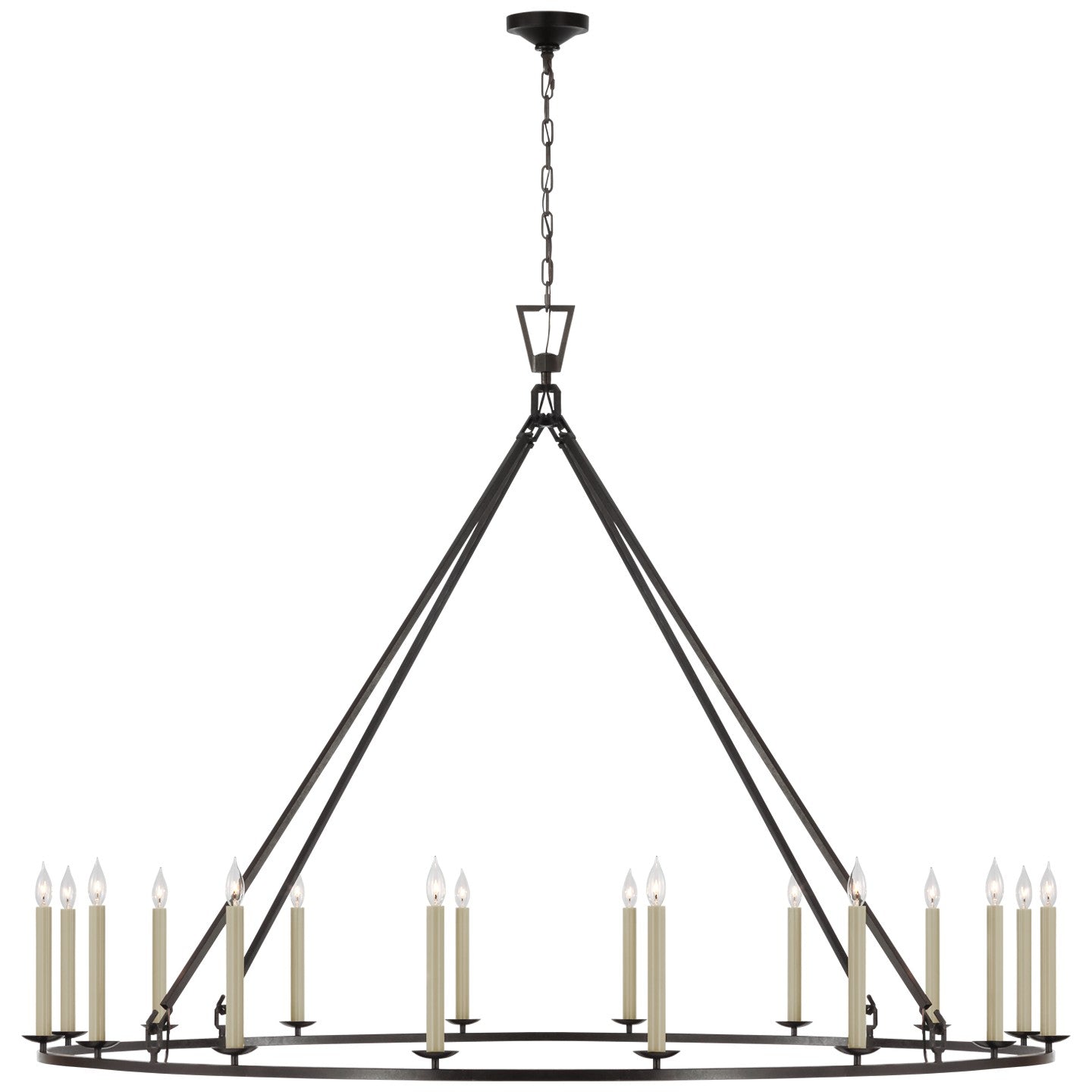 Visual Comfort Signature Canada - CHC 5276AI - LED Chandelier - Darlana Ring - Aged Iron