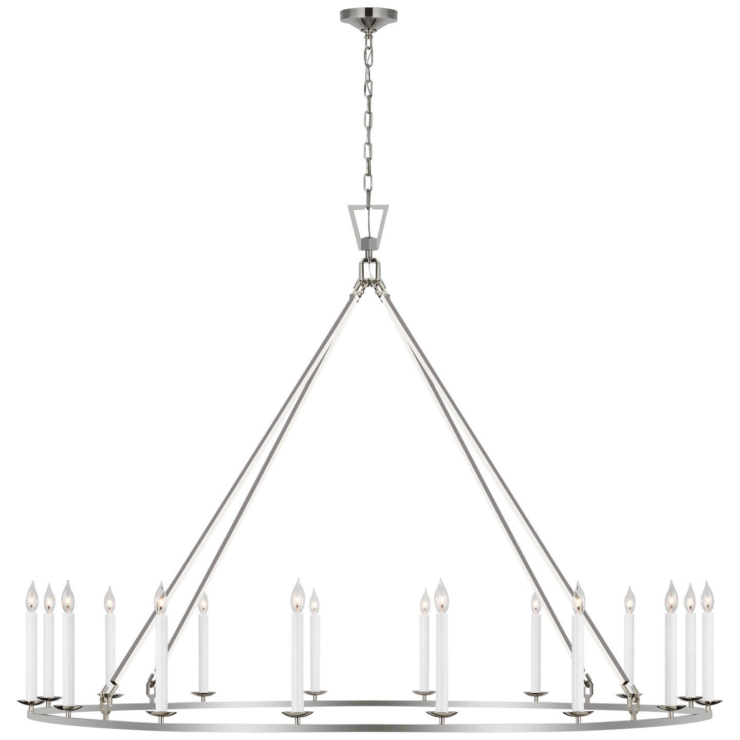 Visual Comfort Signature Canada - CHC 5276PN - LED Chandelier - Darlana Ring - Polished Nickel