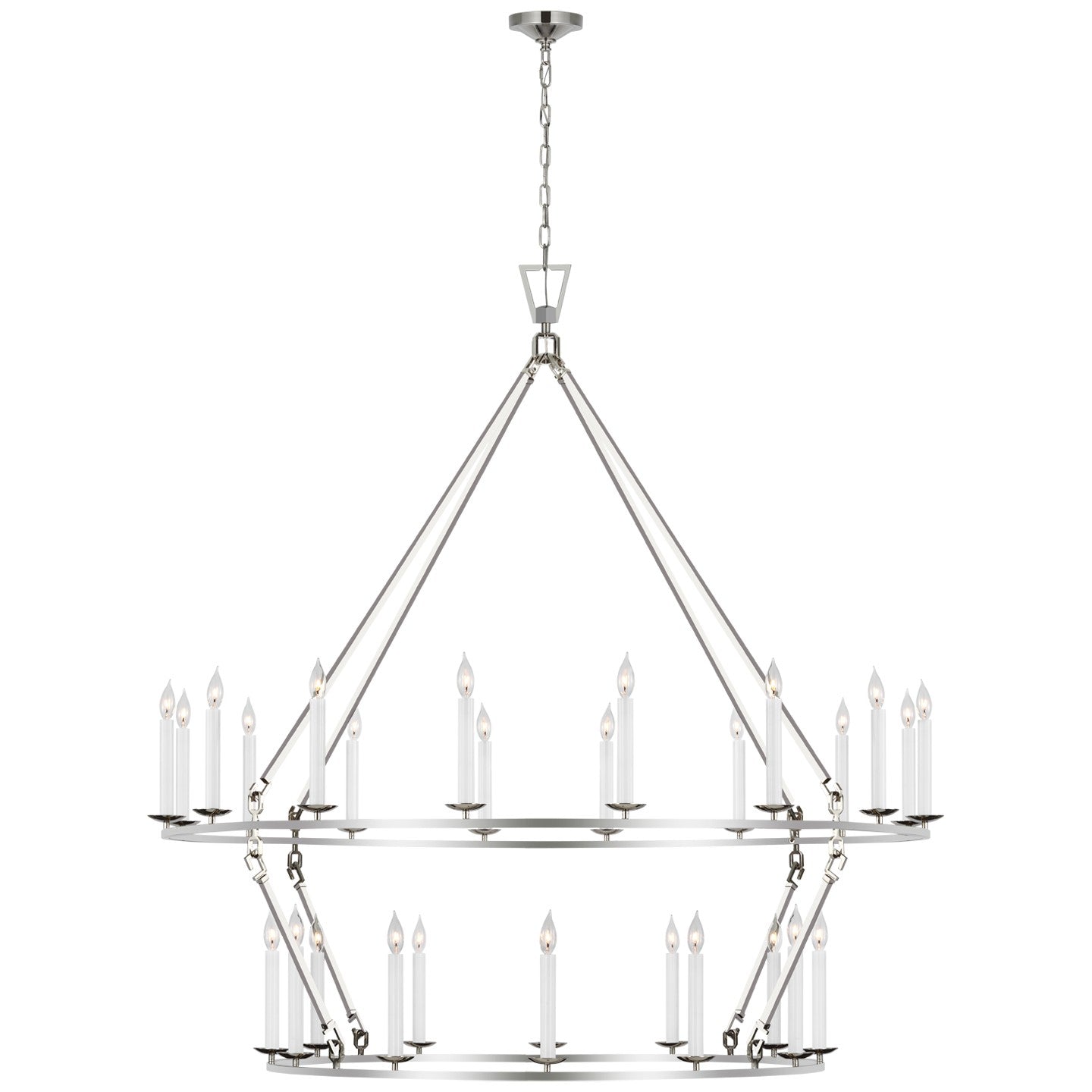 Visual Comfort Signature Canada - CHC 5277PN - LED Chandelier - Darlana Ring - Polished Nickel