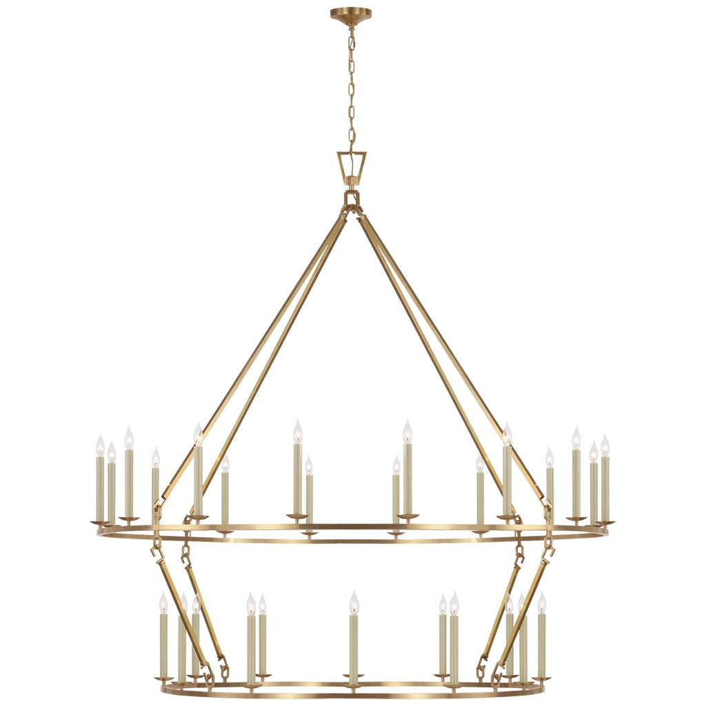 Visual Comfort Signature Canada - CHC 5278AB - LED Chandelier - Darlana Ring - Antique-Burnished Brass