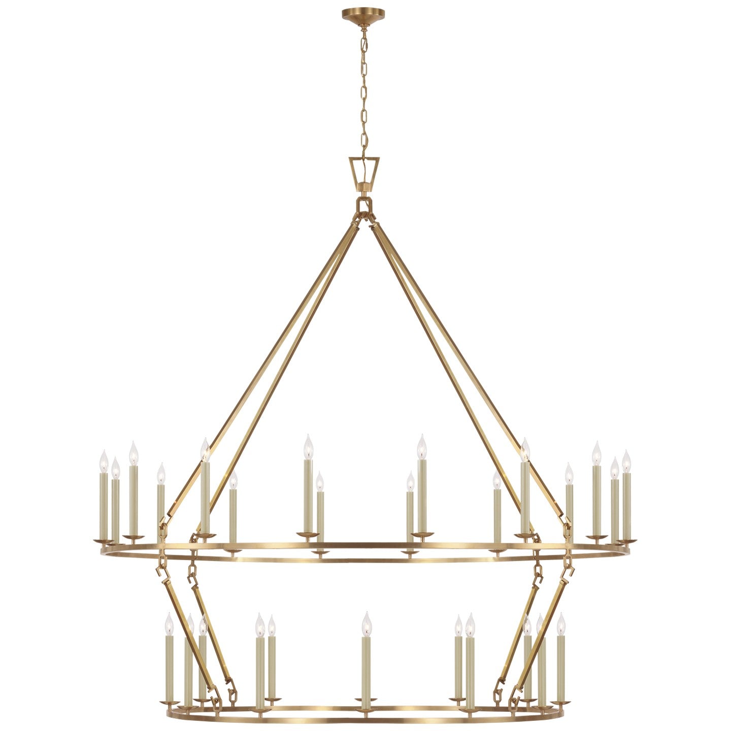 Visual Comfort Signature Canada - CHC 5278AB - LED Chandelier - Darlana Ring - Antique-Burnished Brass