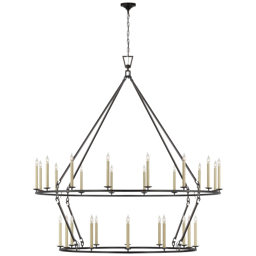Visual Comfort Signature Canada - CHC 5278AI - LED Chandelier - Darlana Ring - Aged Iron
