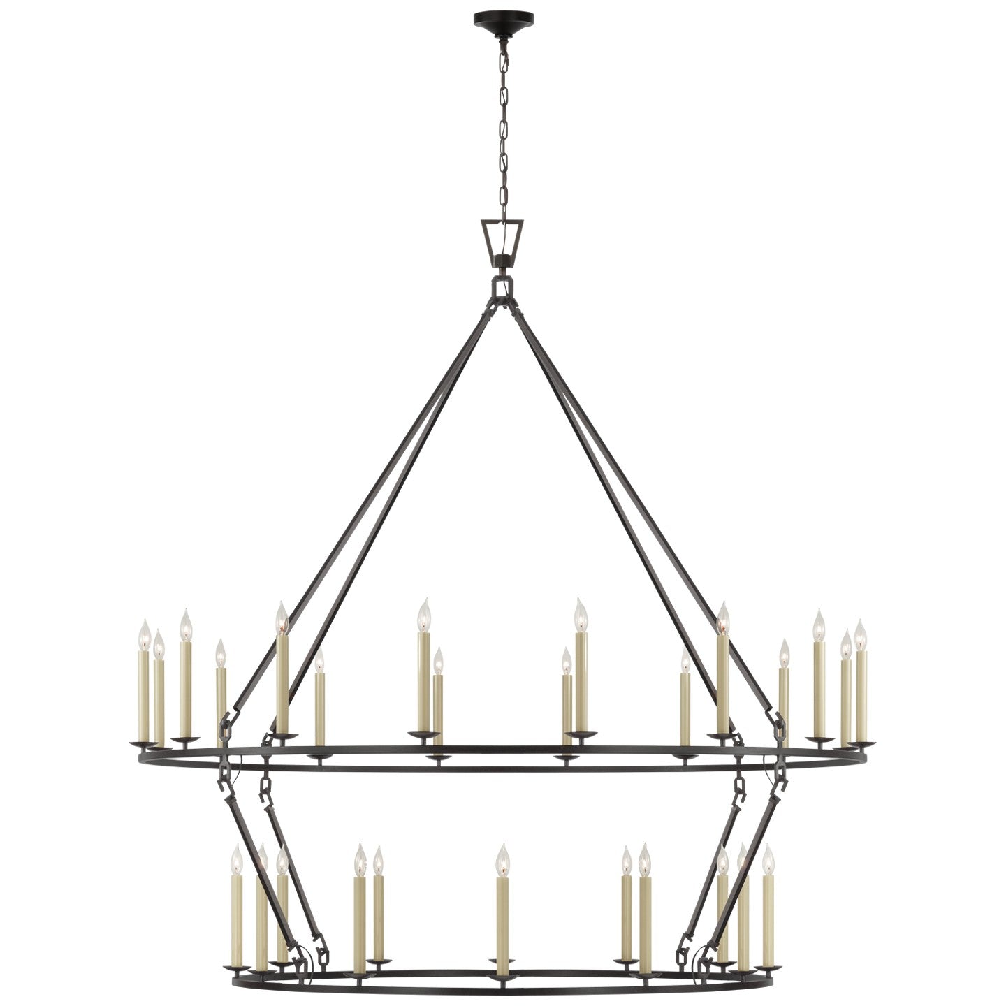 Visual Comfort Signature Canada - CHC 5278AI - LED Chandelier - Darlana Ring - Aged Iron