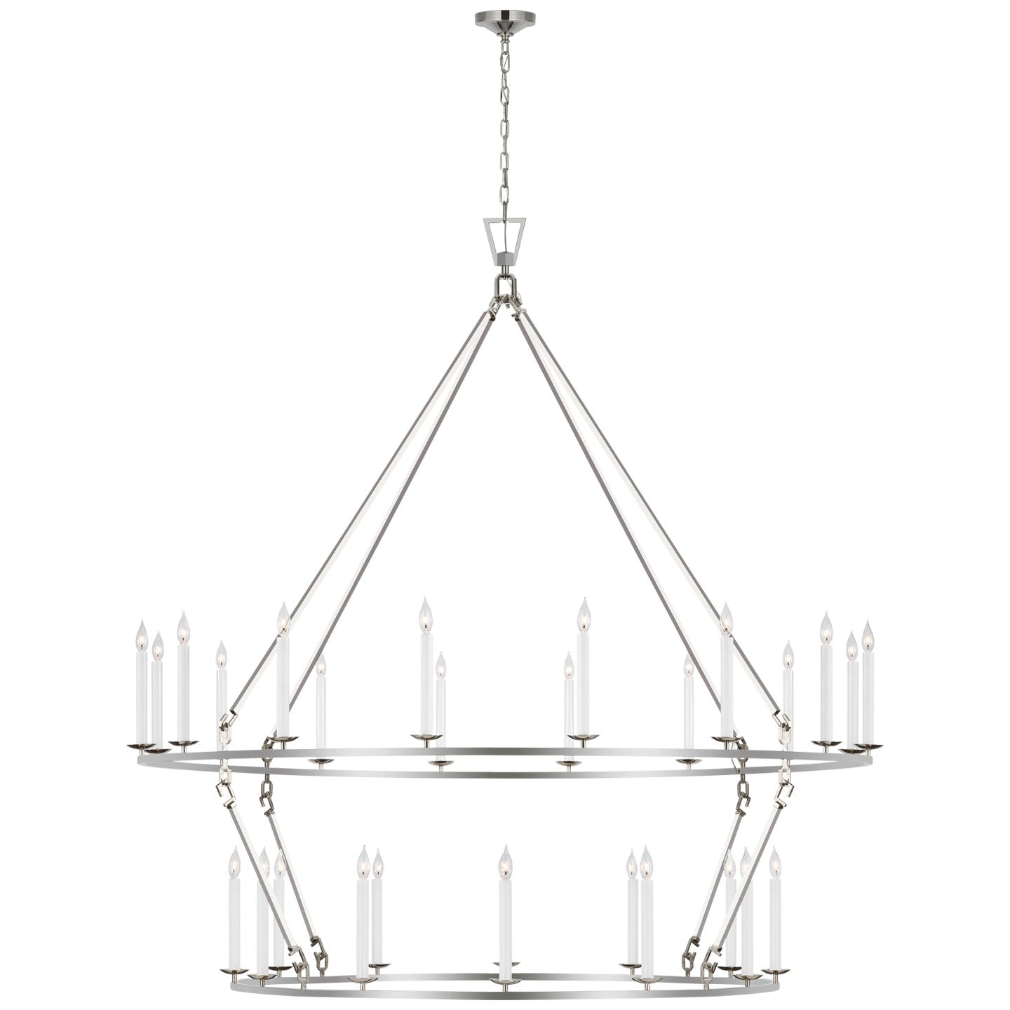 Visual Comfort Signature Canada - CHC 5278PN - LED Chandelier - Darlana Ring - Polished Nickel